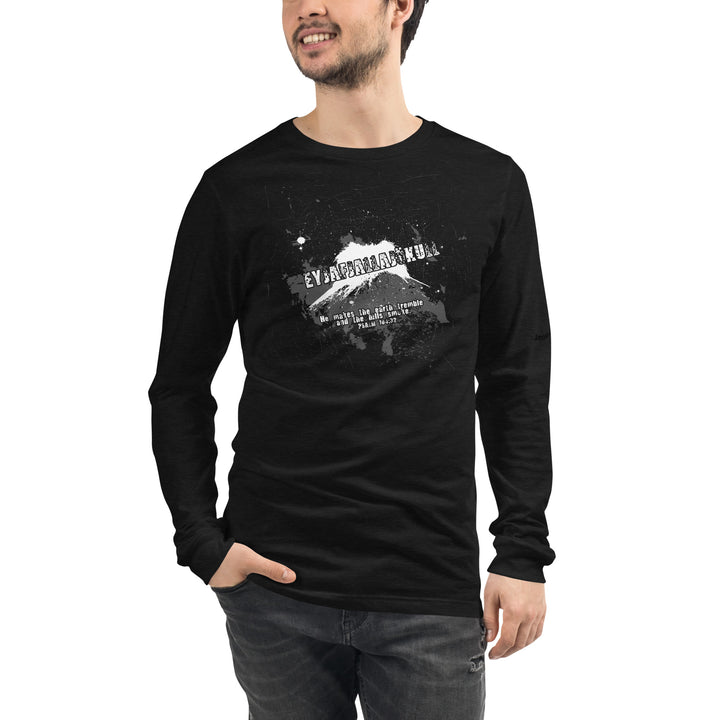 Icelandic Volcano (EYJAFJALLJOKULL) (Unisex Long Sleeve Tee)