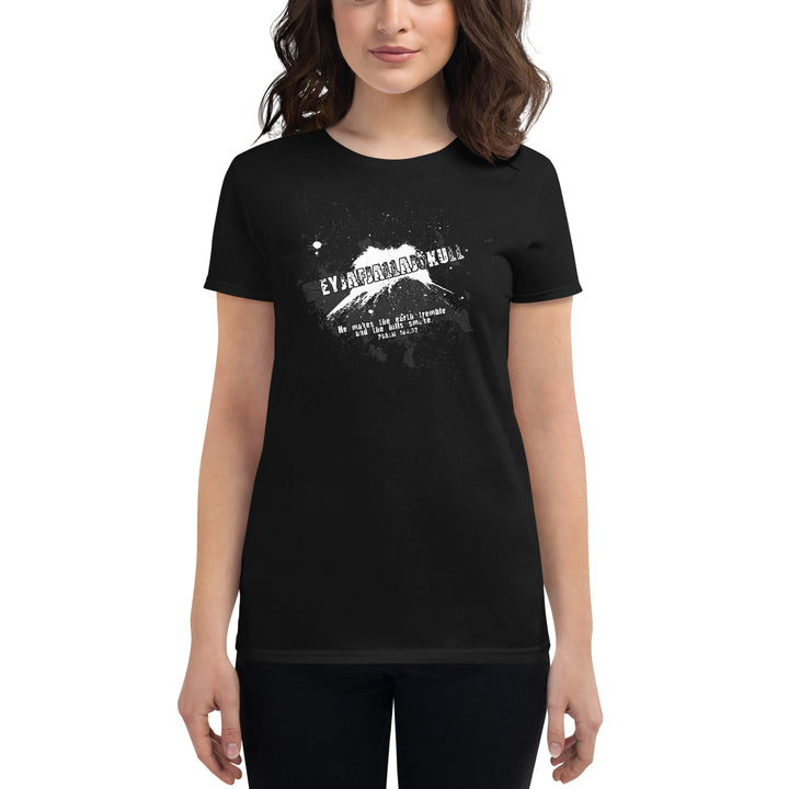 ICELANDIC VOLCANO (EYJAFJALLJOKULL) WOMEN'S FITTED TEE