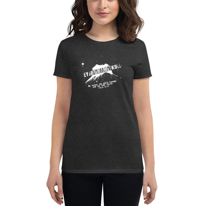 ICELANDIC VOLCANO (EYJAFJALLJOKULL) WOMEN'S FITTED TEE